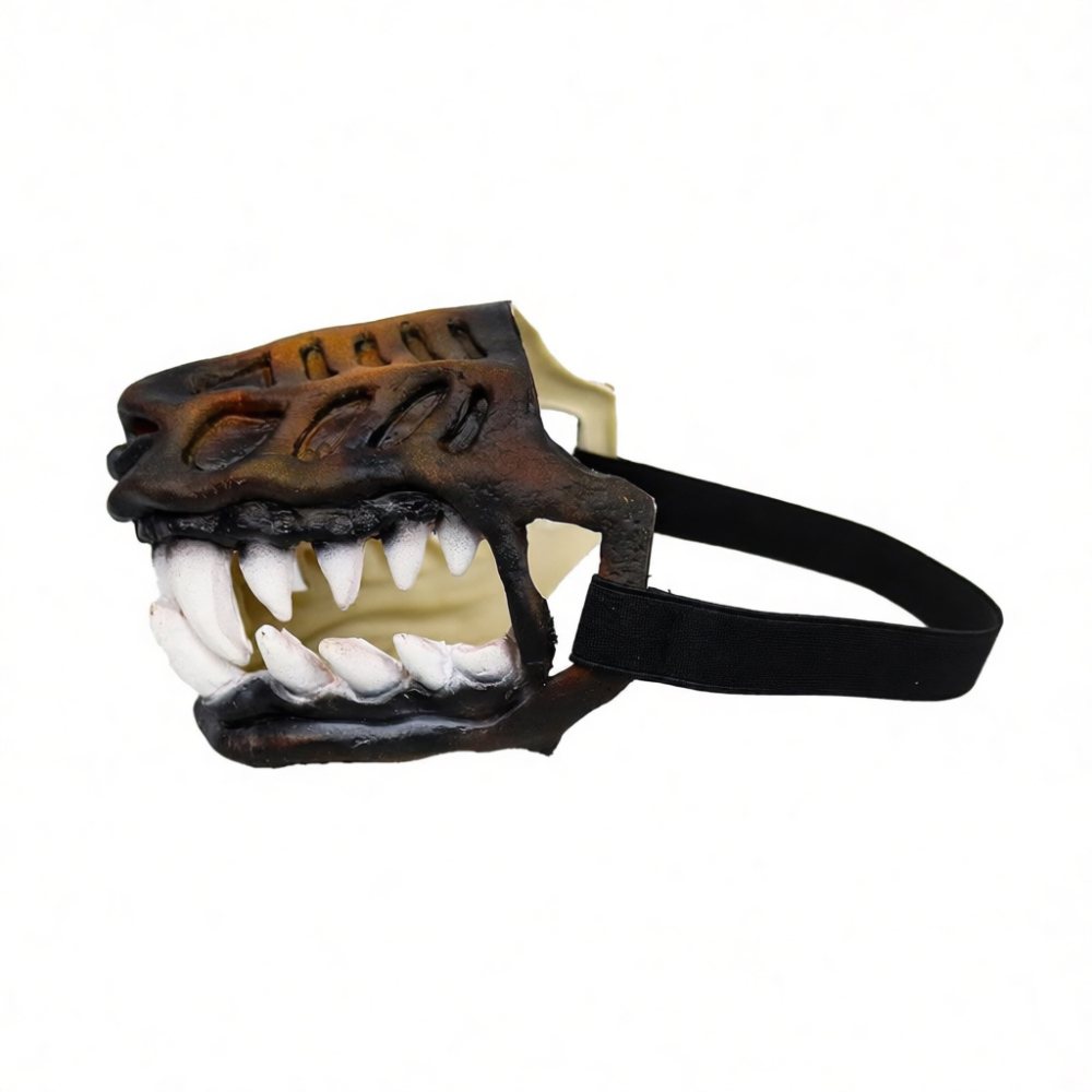 Teeth Whitening Mask - Máscara Engraçada de Dinossauro para Pets,