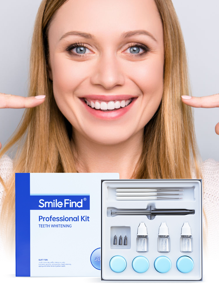 Teeth Whitening Kit At Home - Kit de clareamento dental profissional, agente