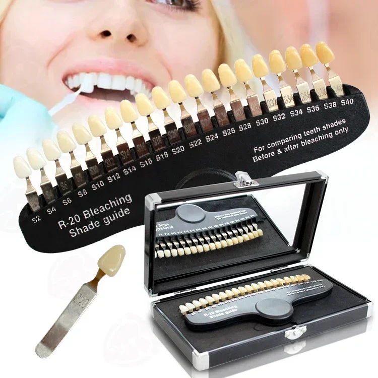 Teeth Whitening Shade Guide - Clareamento dental profissional, guias de sombra/20