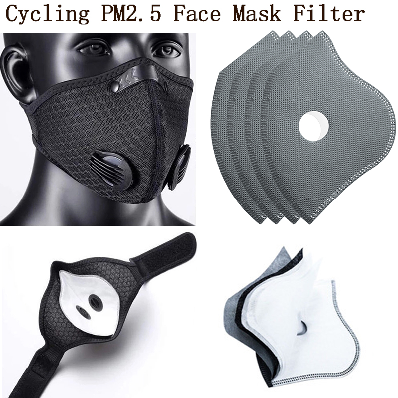 Teeth Whitening Mask - Anti poeira 5 camadas ciclismo máscaras
