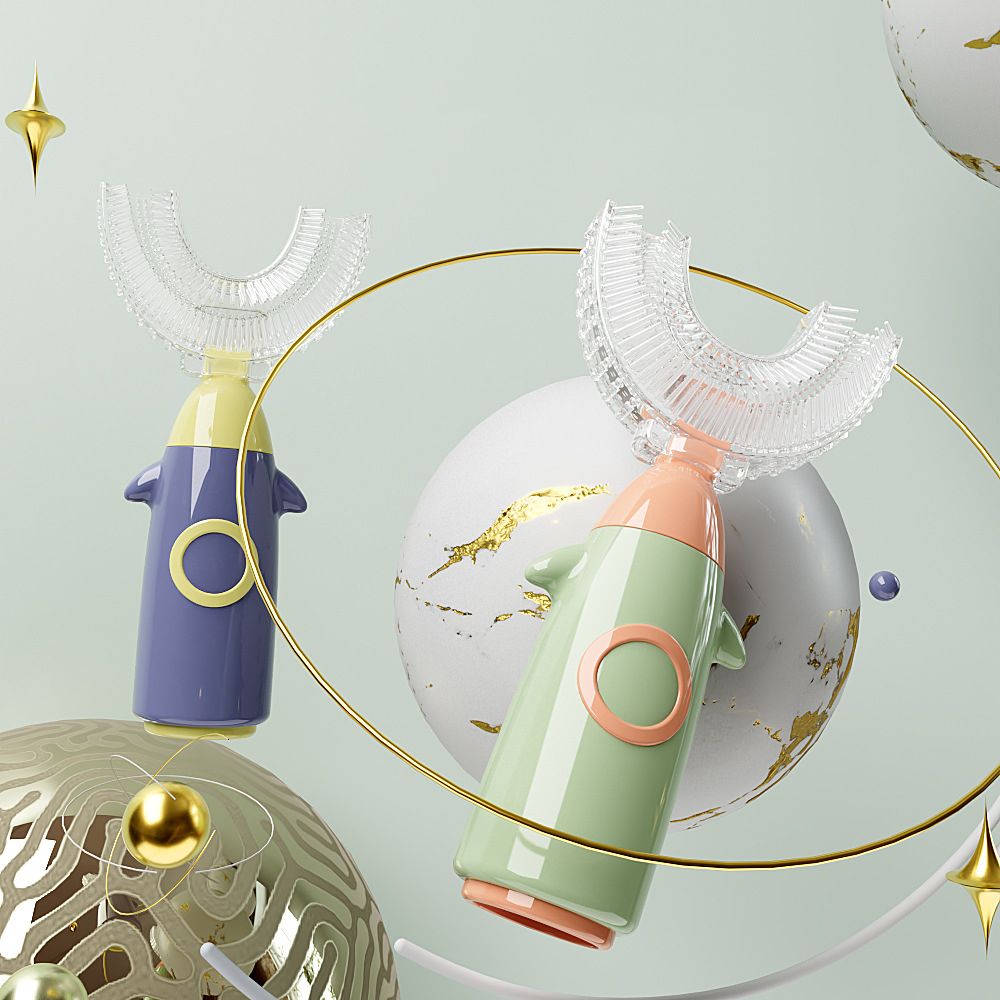 Teeth Whitening Toothbrush - Presentes para Crianças, Ferramenta de Limpeza
