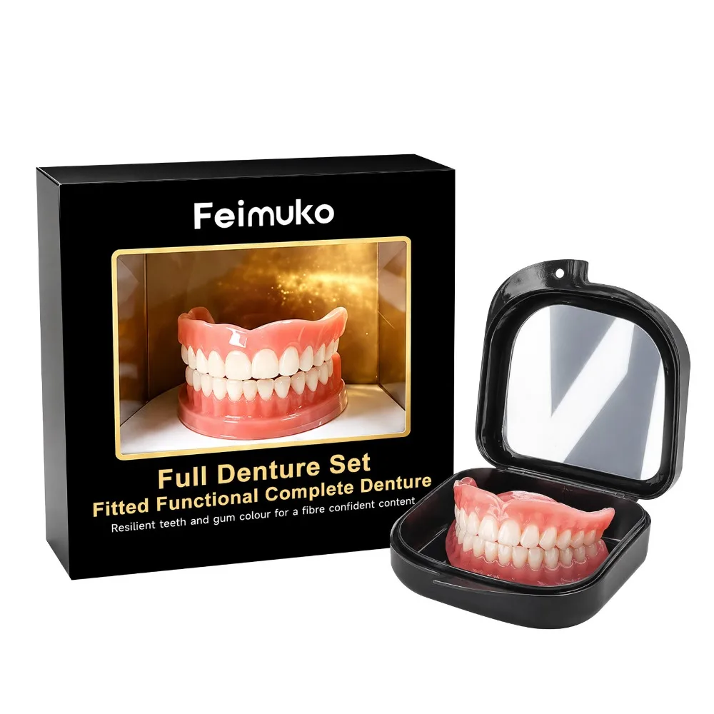 Teeth Whitening Instant - Conjunto Completo de Dentaduras, Dentes Falsos,