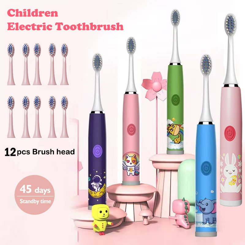 Teeth Whitening Toothbrush - Crianças sonic escova de dentes elétrica