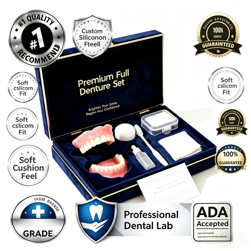 Teeth Whitening Instant - Kit de Dentaduras Cosméticas Naturais, Conjunto