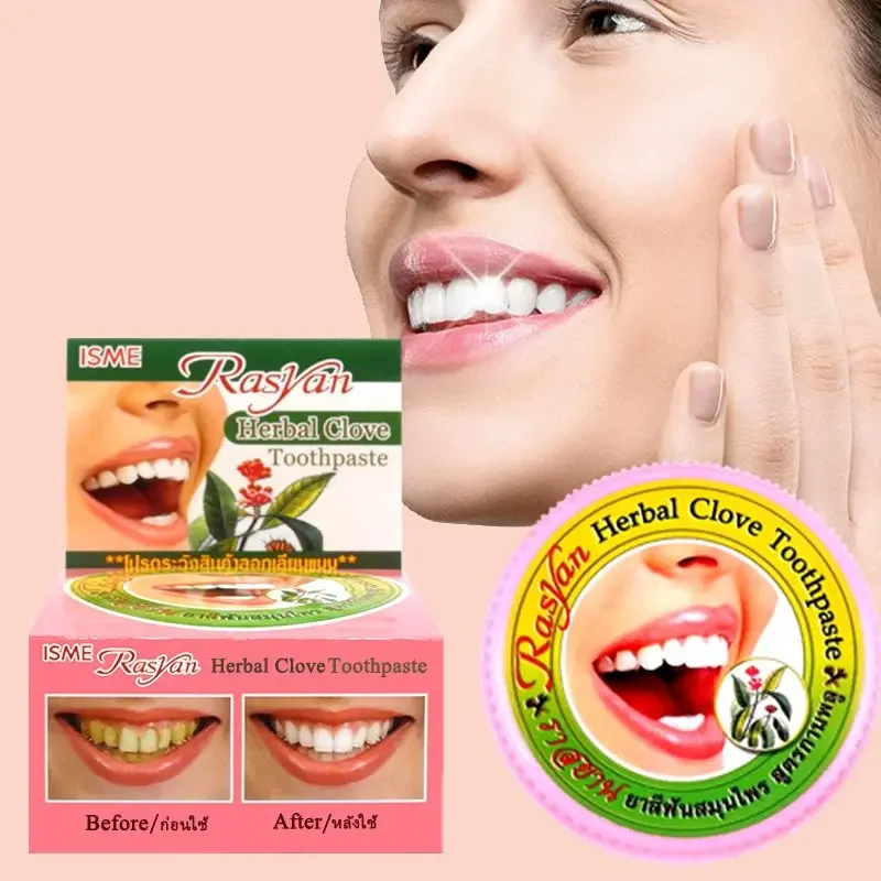 Teeth Whitening Instant - Pó Dental de Cravo de Tailandia/Coco