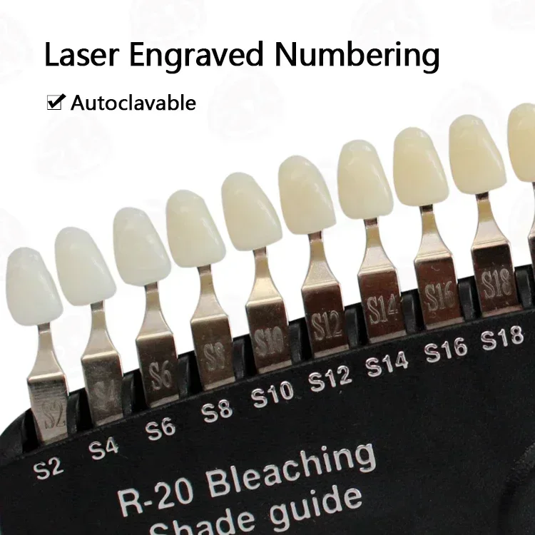 Clareamento dental profissiona - Teeth Whitening Shade Guide avaliação e preço