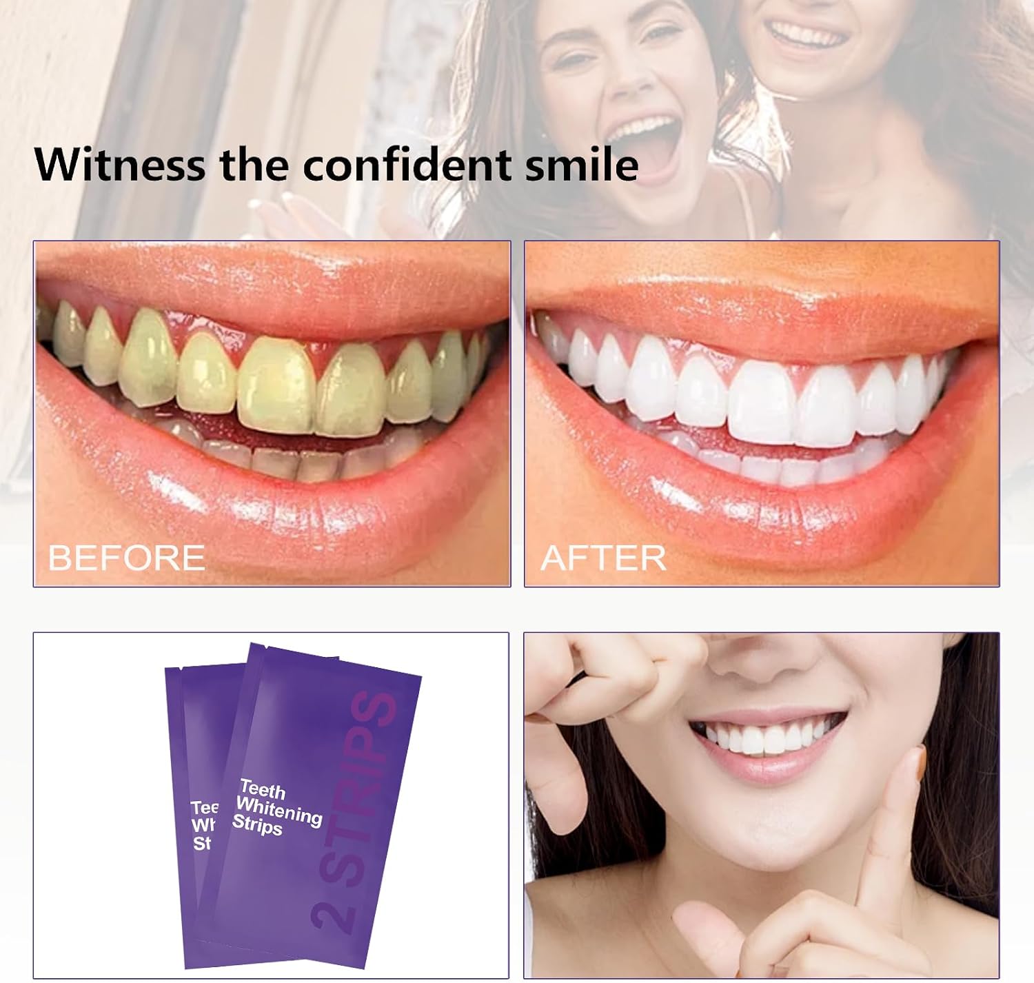 7 peças de tiras branqueadoras - Teeth Whitening Kit At Home avaliação e preço
