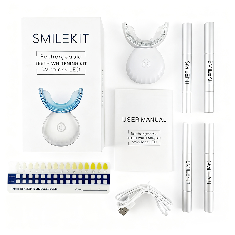 Luz recarregável em forma de u - Teeth Whitening Kit At Home avaliação e preço
