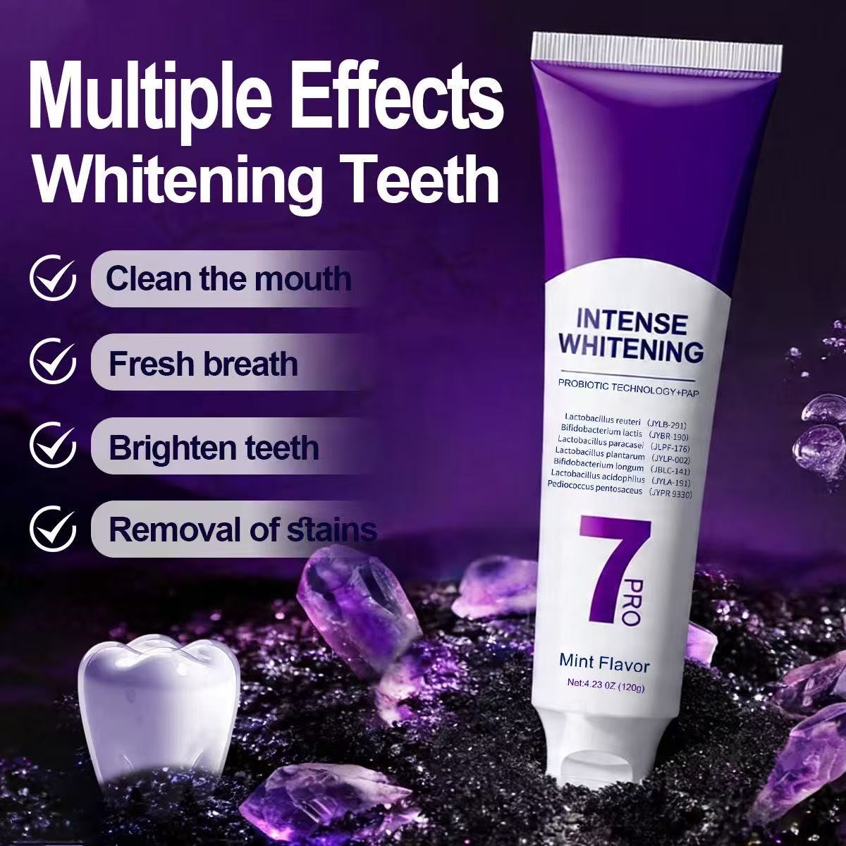 Pasta de Dente Probiótica 7-Pr - Teeth Whitening That Works avaliação e preço