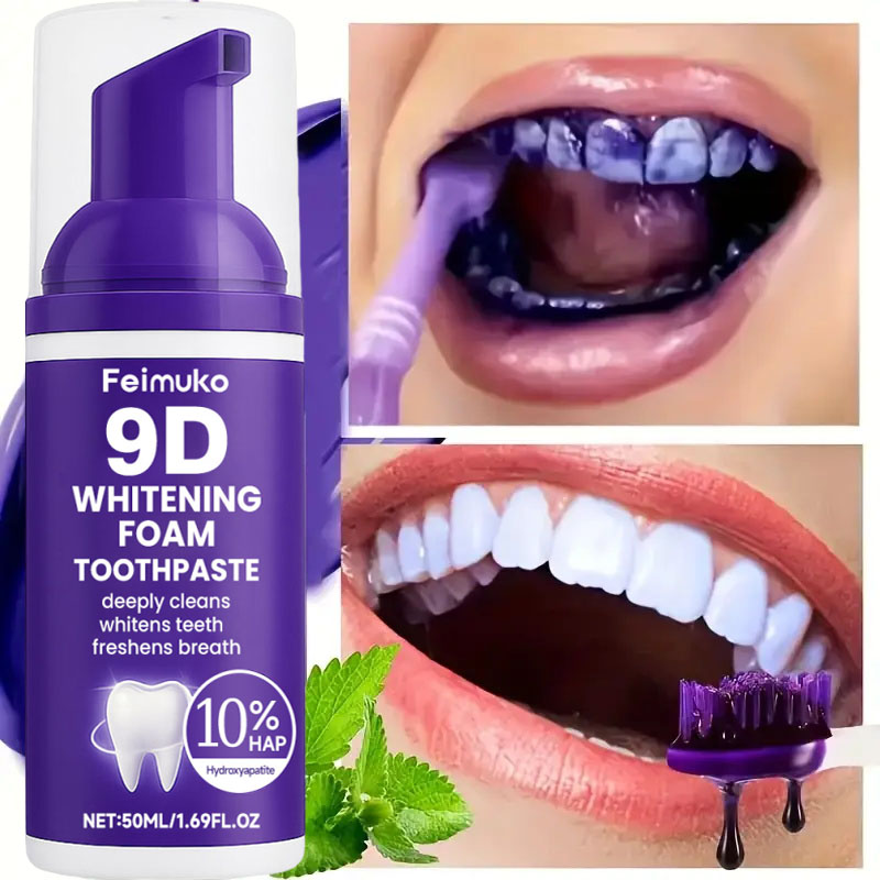 Pasta de Dente Roxa 9D para Cl - Teeth Whitening That Works avaliação e preço
