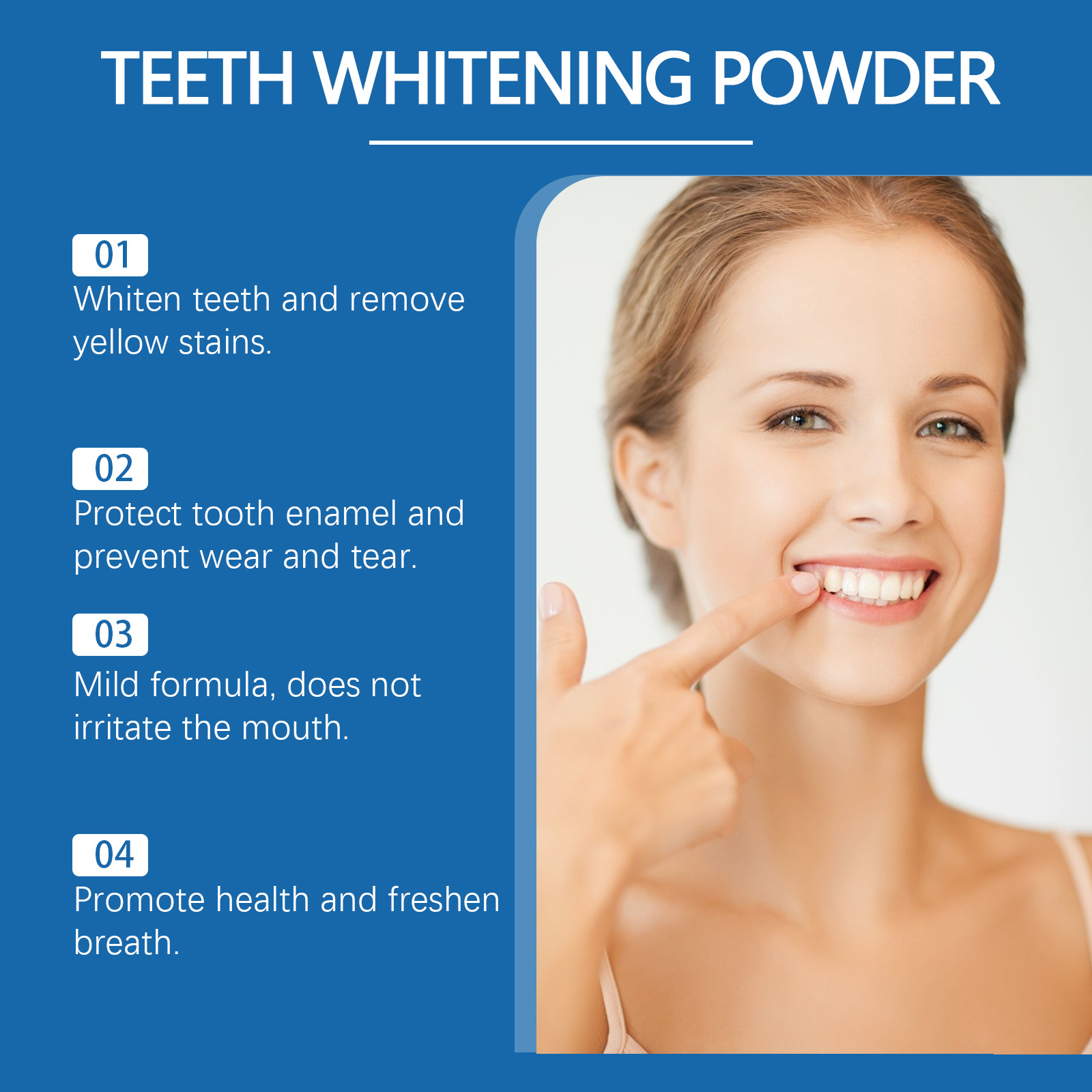 ORALHOE Pó Clareador de Dentes - Teeth Whitening Ingredients avaliação e preço