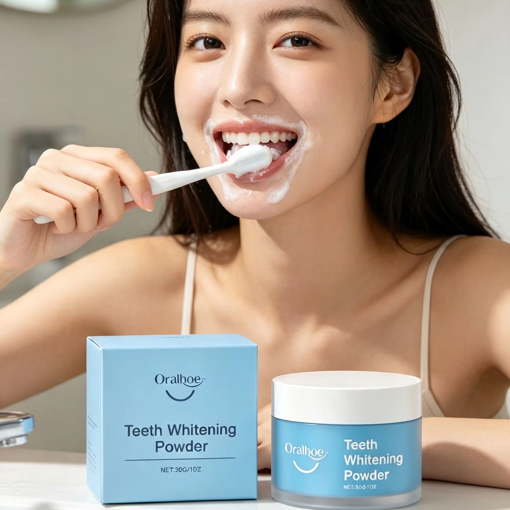 Pó Dental Oralhoe para Escovaç - Teeth Whitening Ingredients avaliação e preço