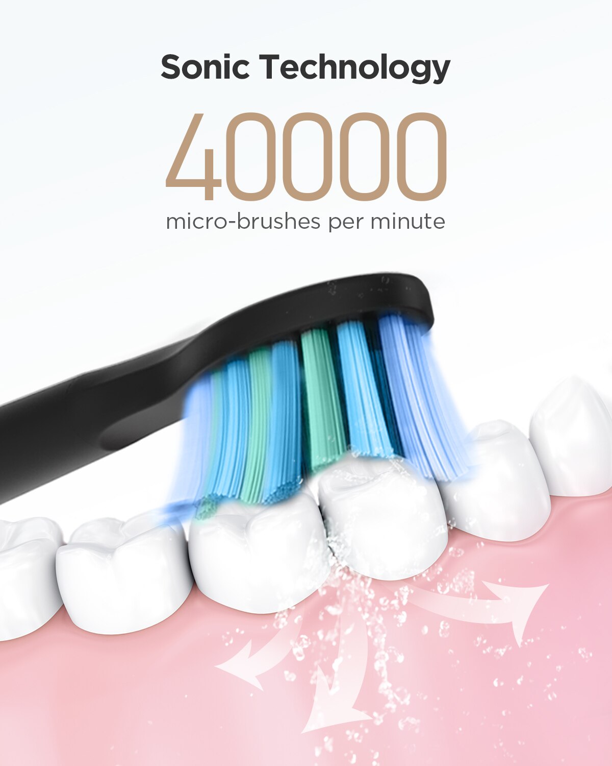 Fairywill escova de dentes elé - Teeth Whitening Toothbrush avaliação e preço
