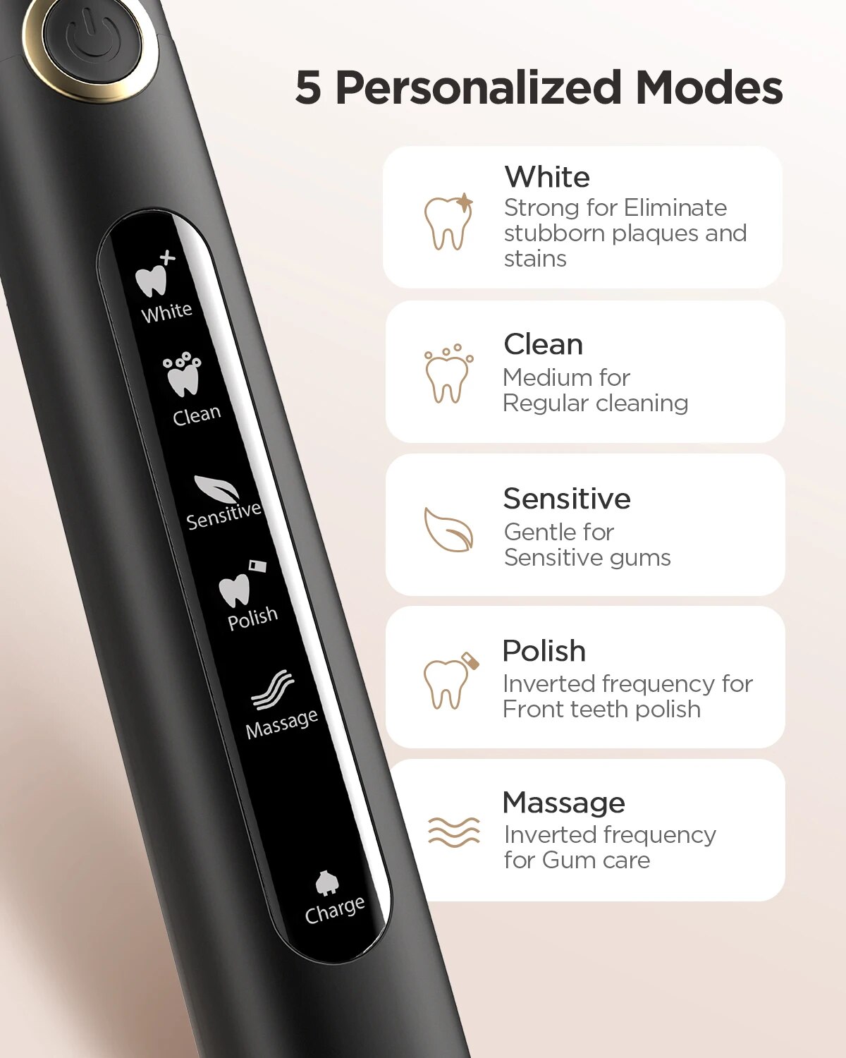 Fairywon-Escova De Dentes Elét - Teeth Whitening Toothbrush avaliação e preço