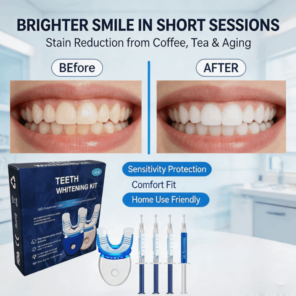 Kit profissional de clareament - Teeth Whitening Kit At Home avaliação e preço