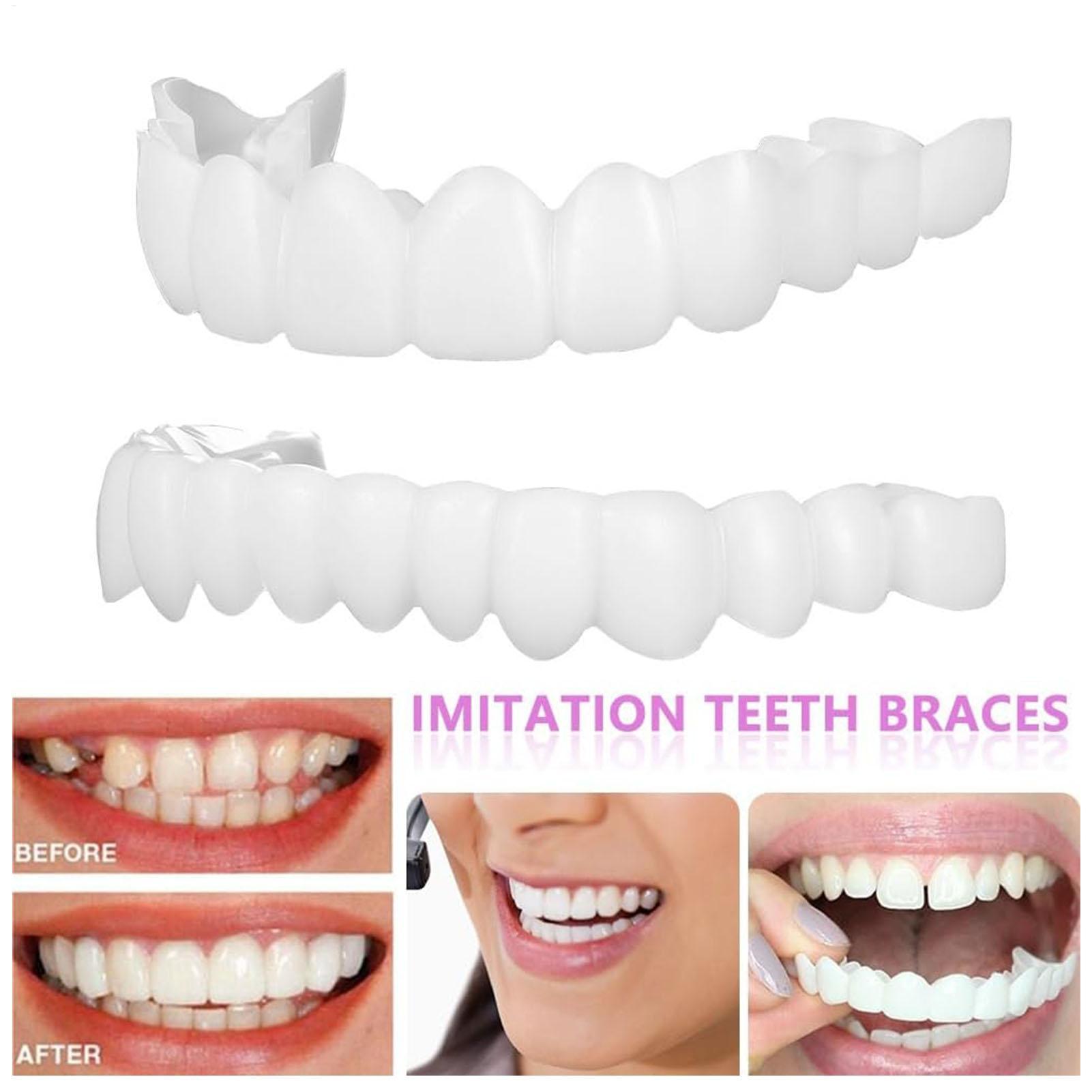 1 par snapson dentes folheados - Teeth Whitening Mask avaliação e preço