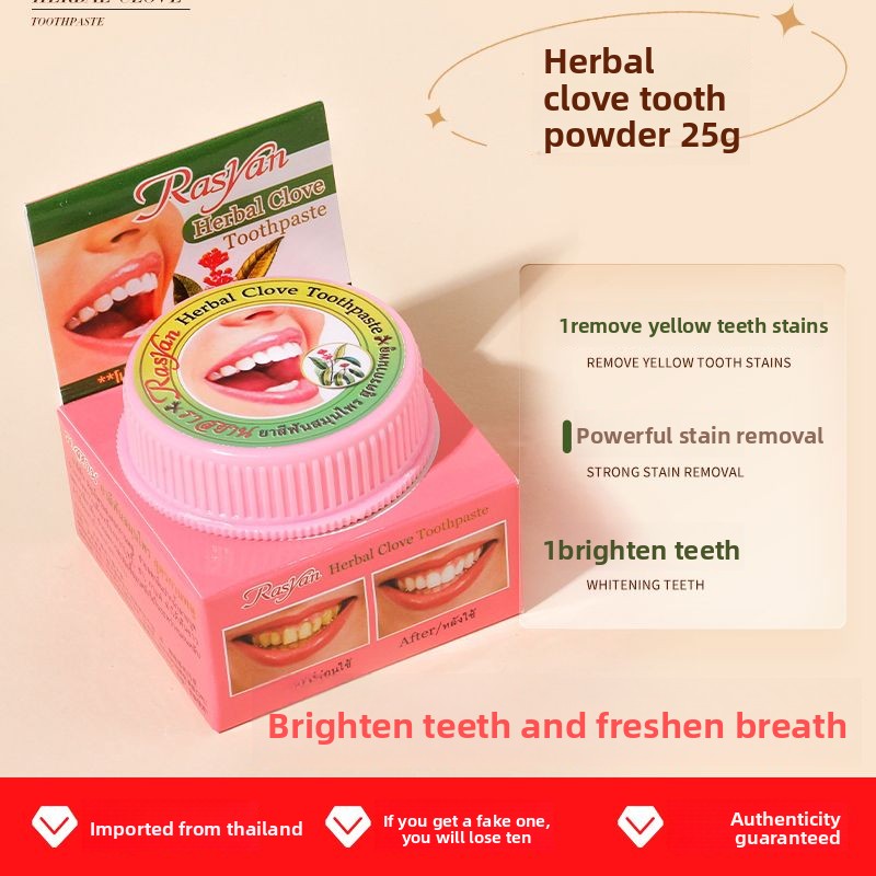 Pó Dental de Cravo de Tailandi - Teeth Whitening Instant avaliação e preço